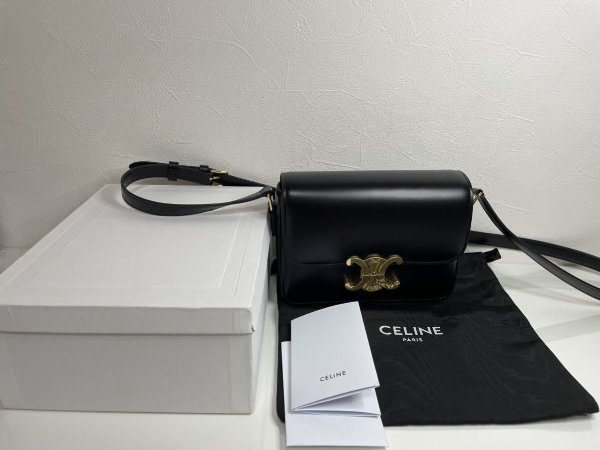 世界の トリオンフティーンバッグ カーフスキン CELINE】セリーヌ 【 - ショルダーバッグ・ポシェット - ankk-vagcom.com