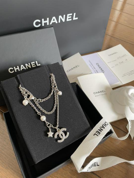 chanelパールと星チャーム☆ネックレス