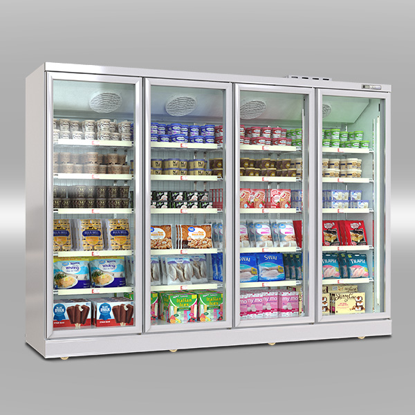 Luxury remote showcase freezer