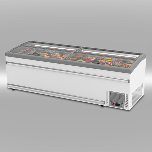 CURVED GLASS COMBINE ISLAND FREEZER