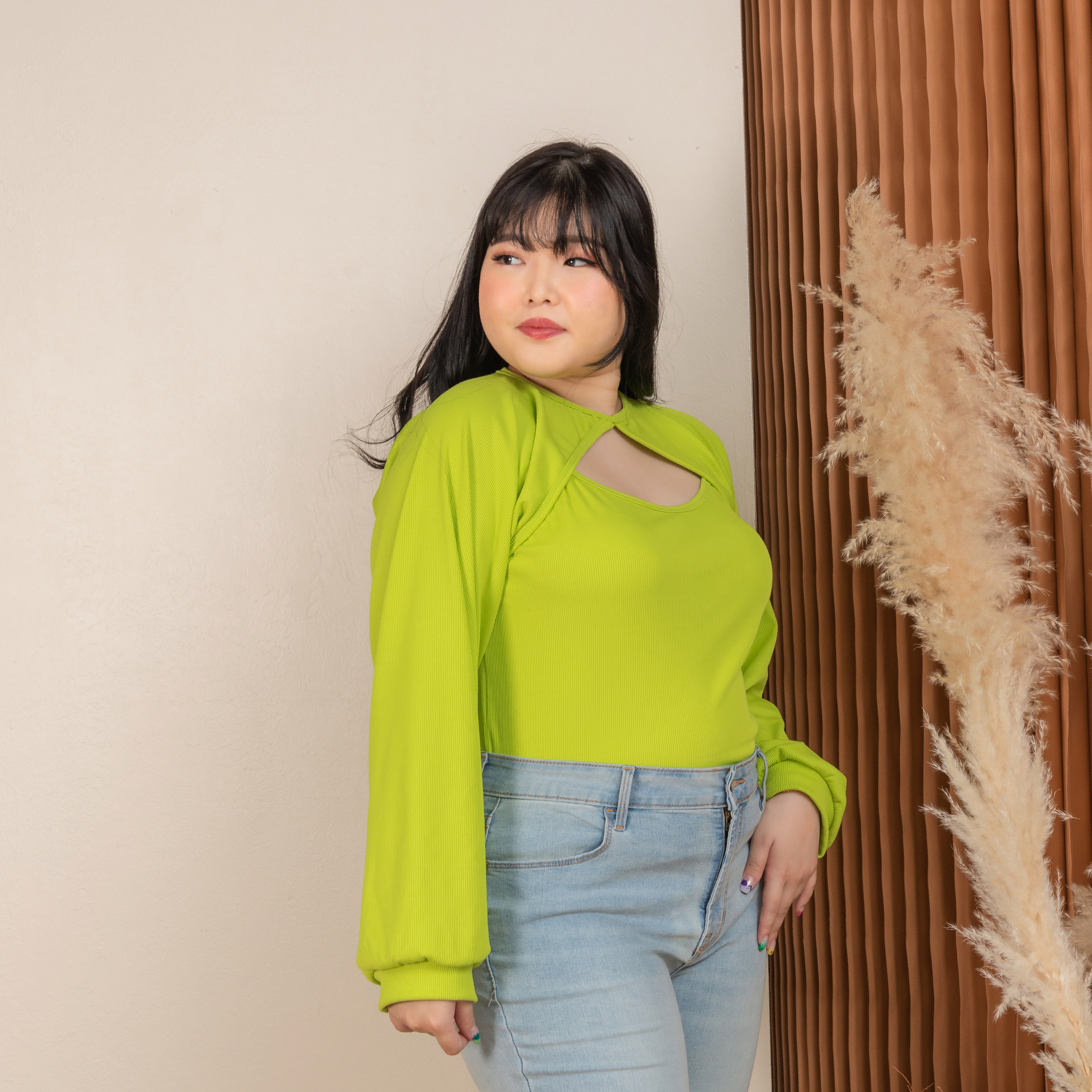 MARGE BRIANNA TOP - NEON GREEN