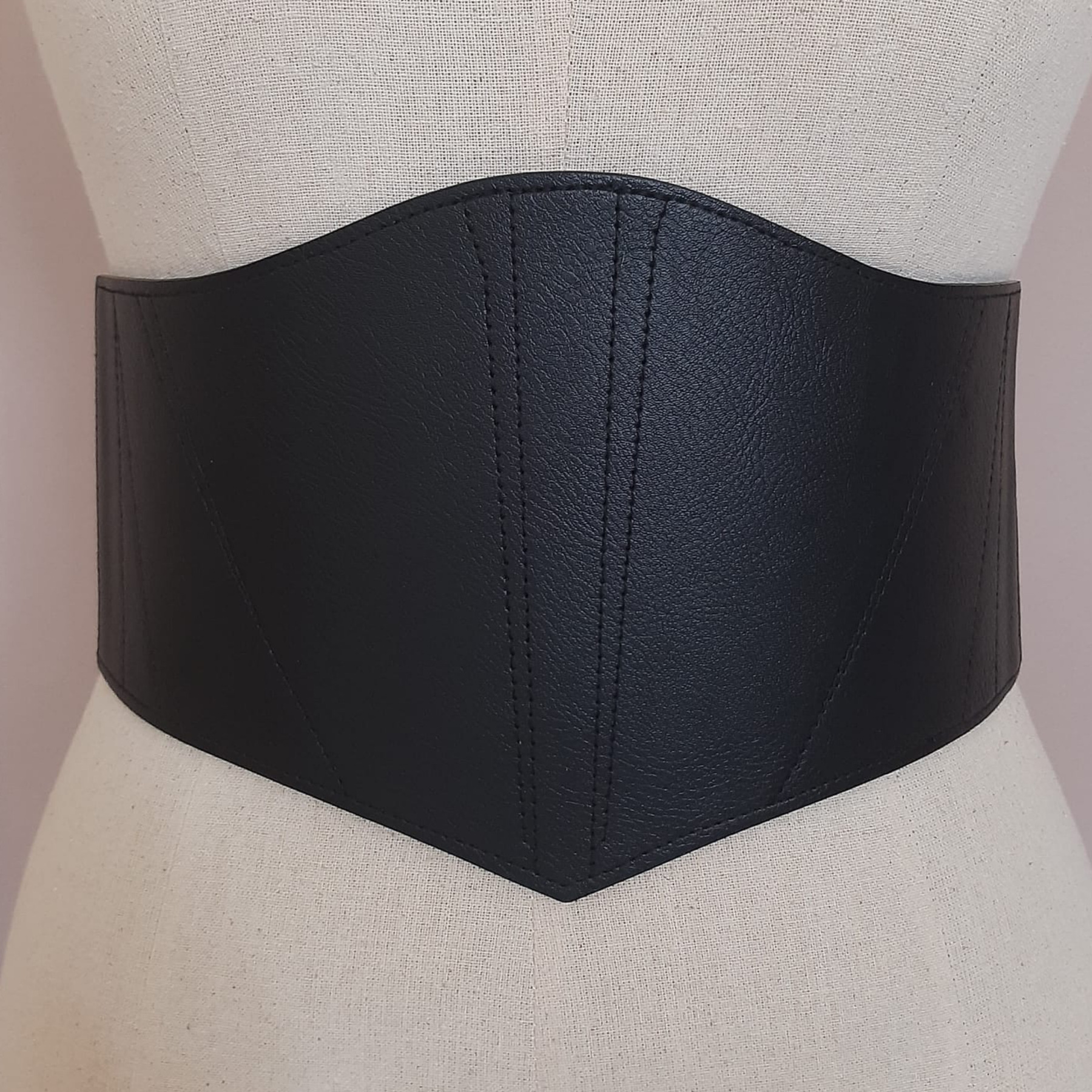 MEGAN MERLOT BELT - BLACK-Juneoesque-Plus Size Clothing