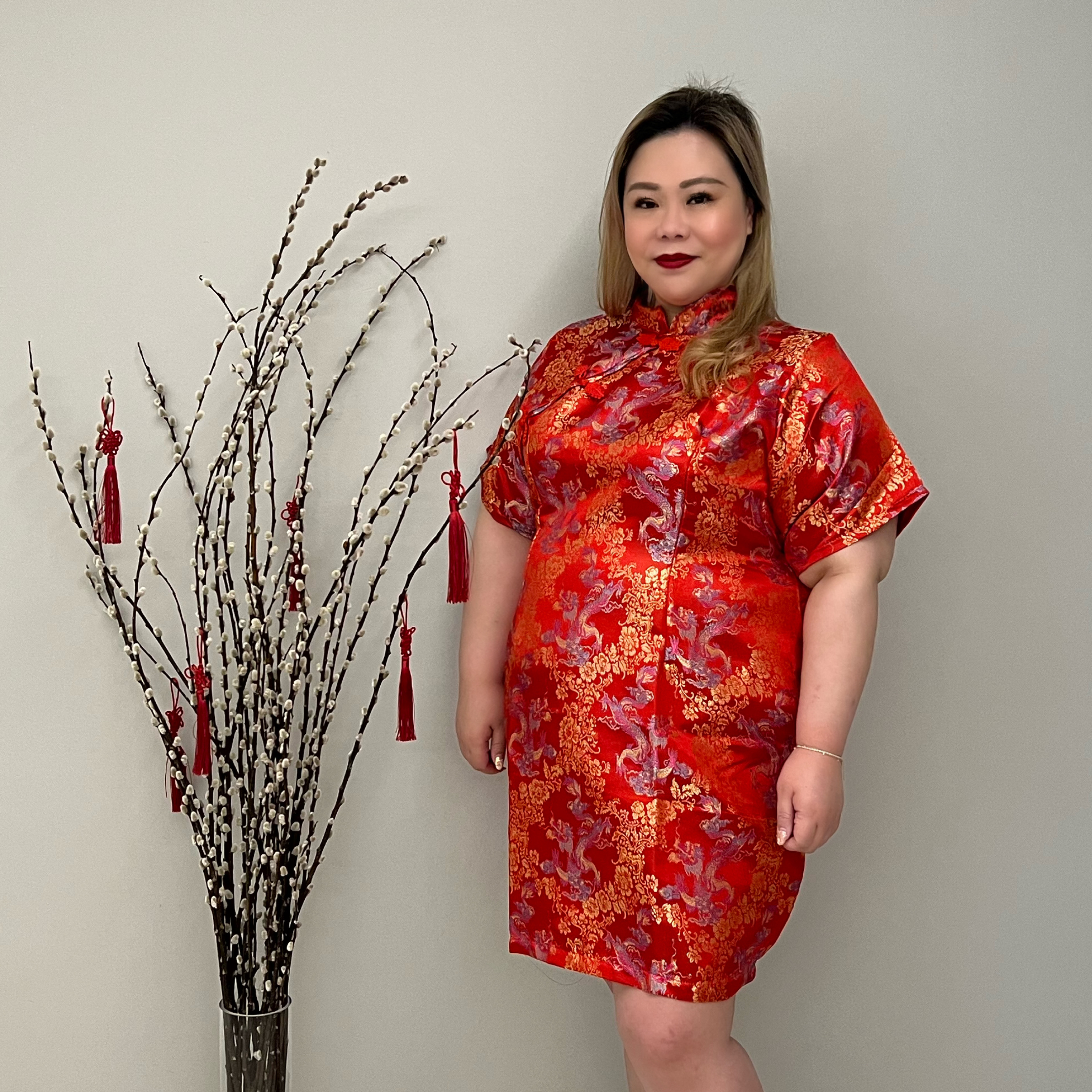 IMPERIAL YANXI CHEONGSAM - RED