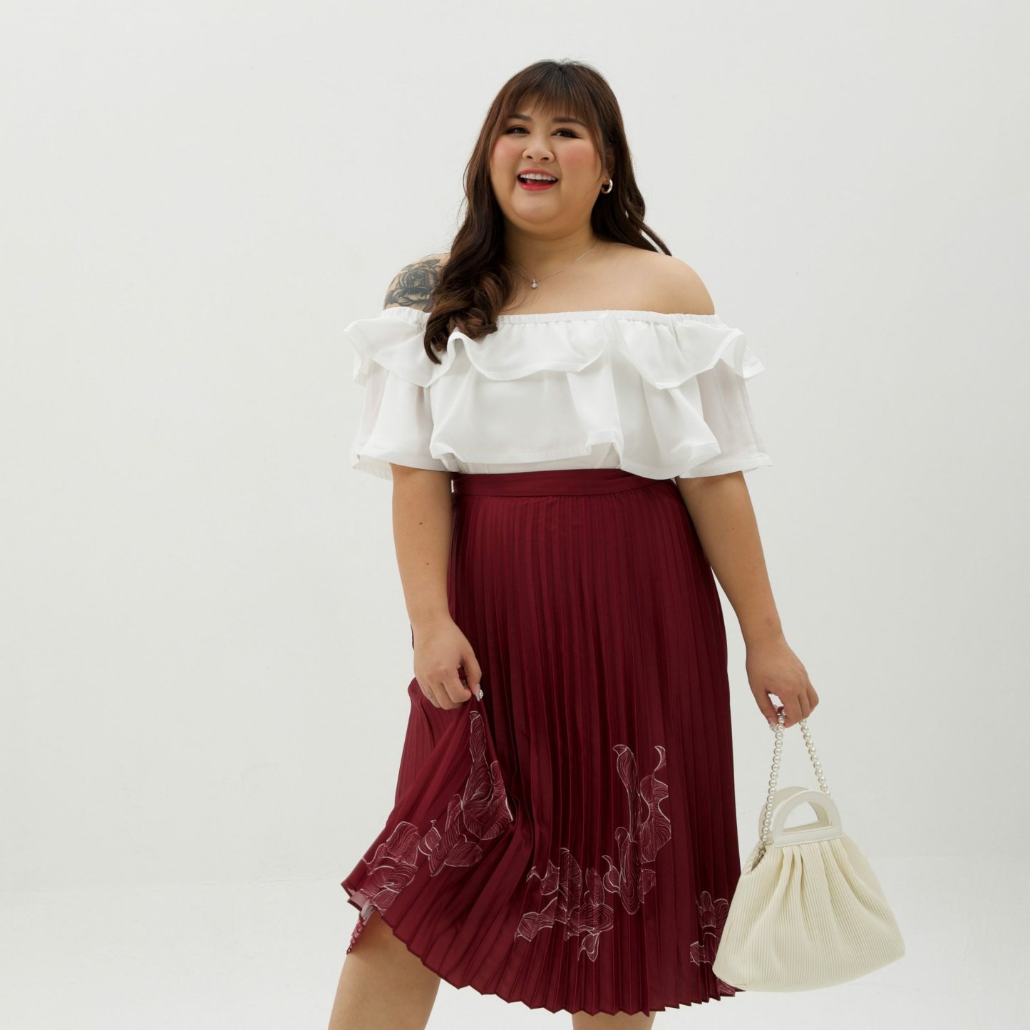 GOLDIE ABUNDANCE SKIRT (NIAN NIAN YOU YU)-Juneoesque-Plus Size Clothing