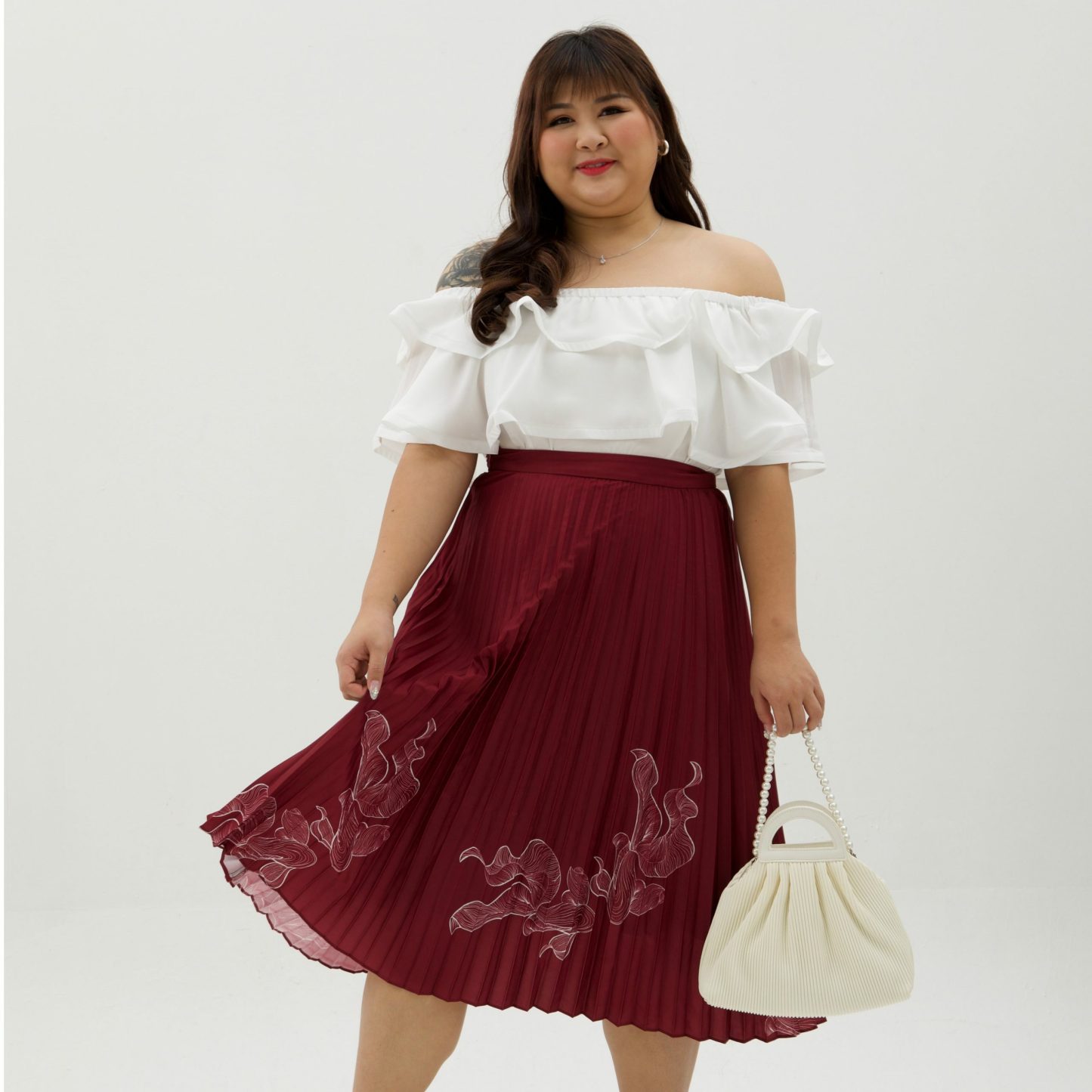 GOLDIE ABUNDANCE SKIRT (NIAN NIAN YOU YU)-Juneoesque-Plus Size Clothing