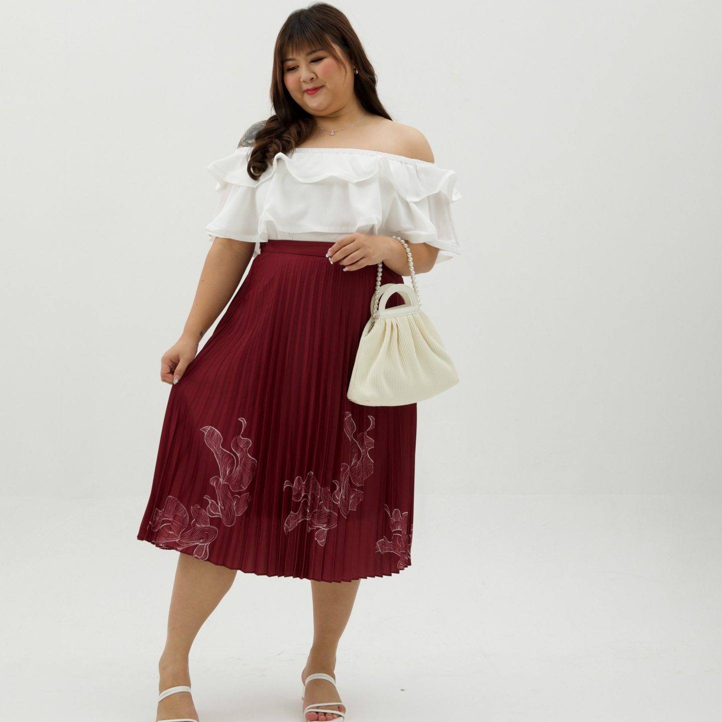 GOLDIE ABUNDANCE SKIRT (NIAN NIAN YOU YU)-Juneoesque-Plus Size Clothing