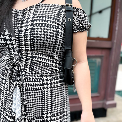 FREYA WILMA SKORTS DRESS - HOUNDSTOOTH-Juneoesque-Plus Size Clothing