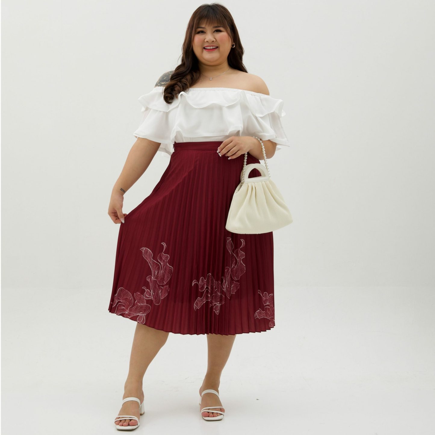 GOLDIE ABUNDANCE SKIRT (NIAN NIAN YOU YU)-Juneoesque-Plus Size Clothing