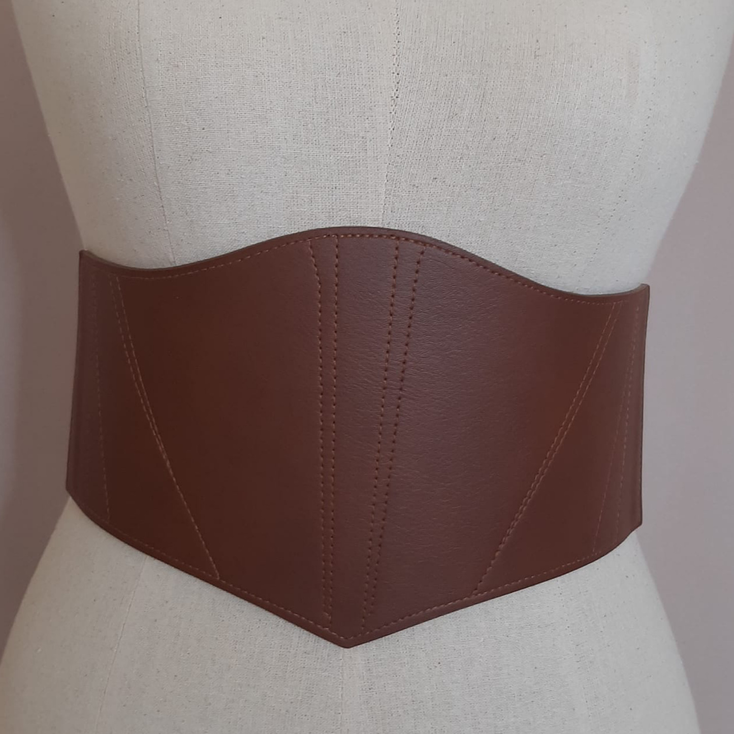 MEGAN MERLOT BELT - BROWN-Juneoesque-Plus Size Clothing