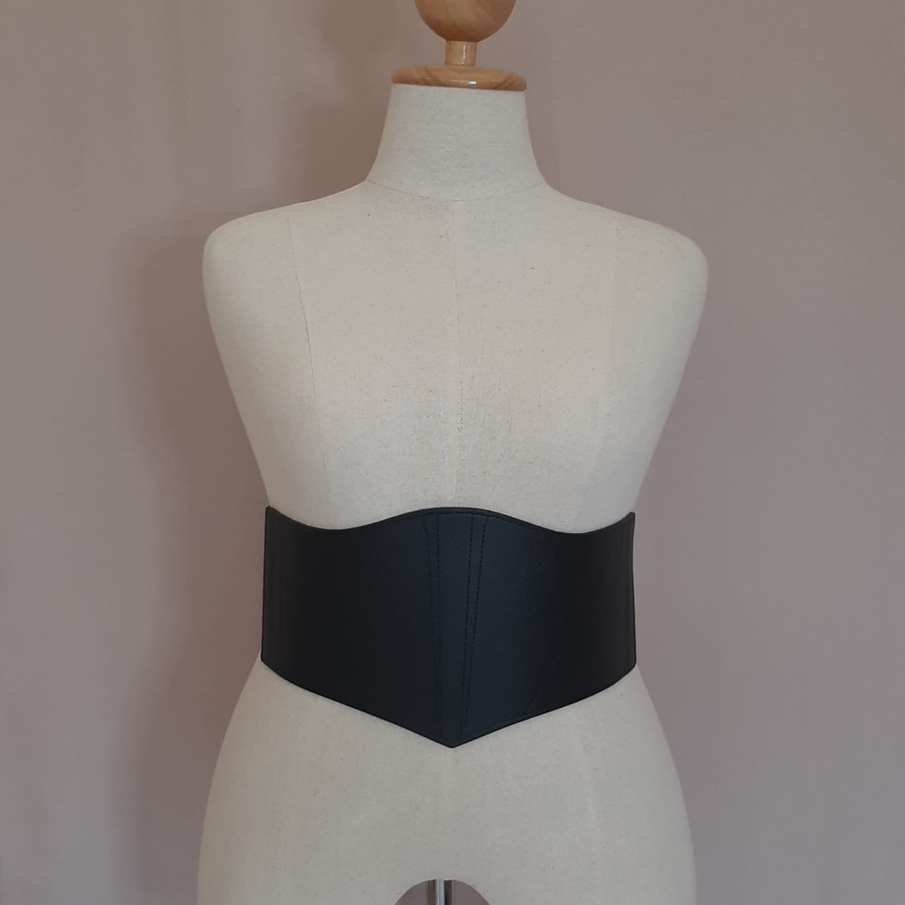 MEGAN MERLOT BELT - BLACK-Juneoesque-Plus Size Clothing