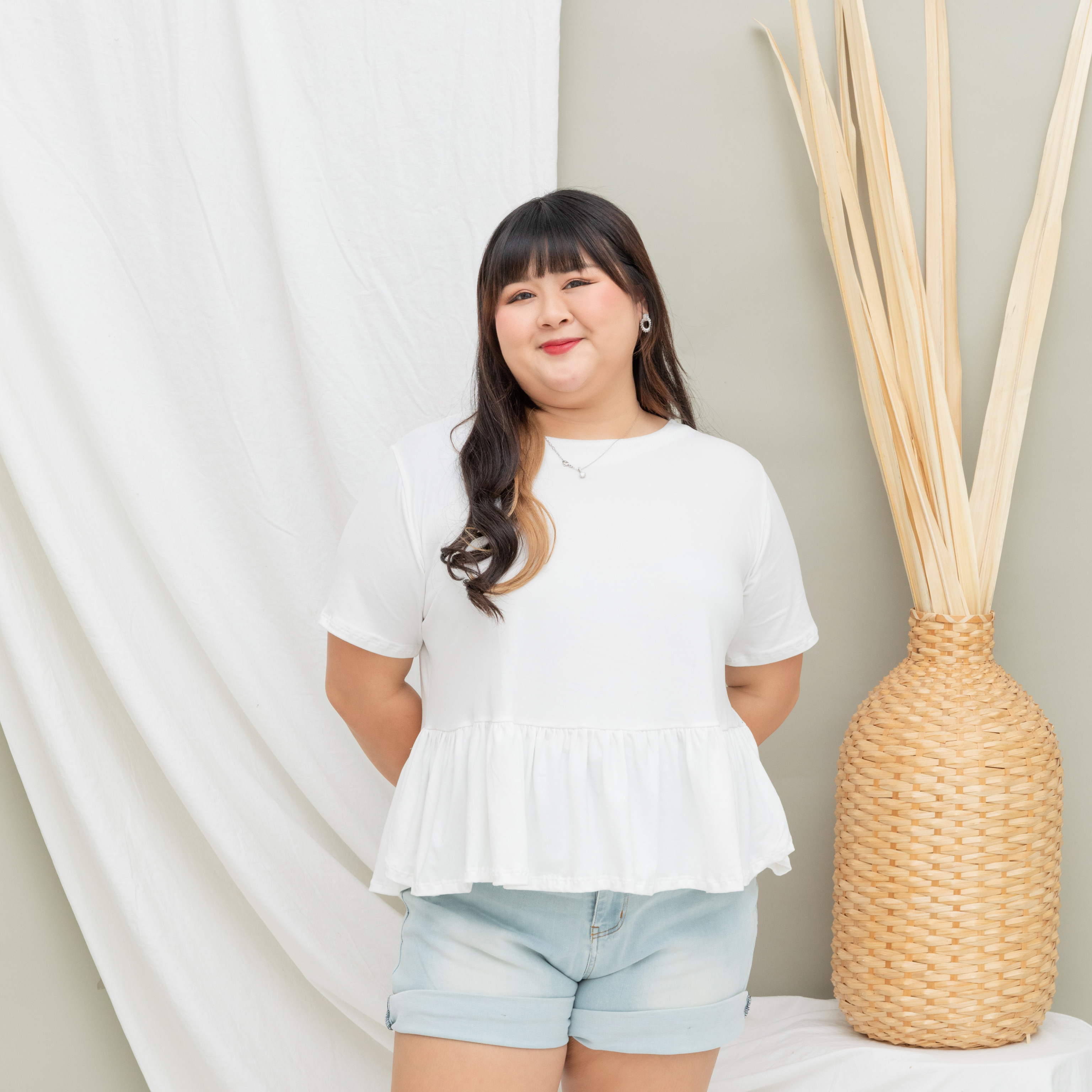 QUINCY LANDY TOP - WHITE