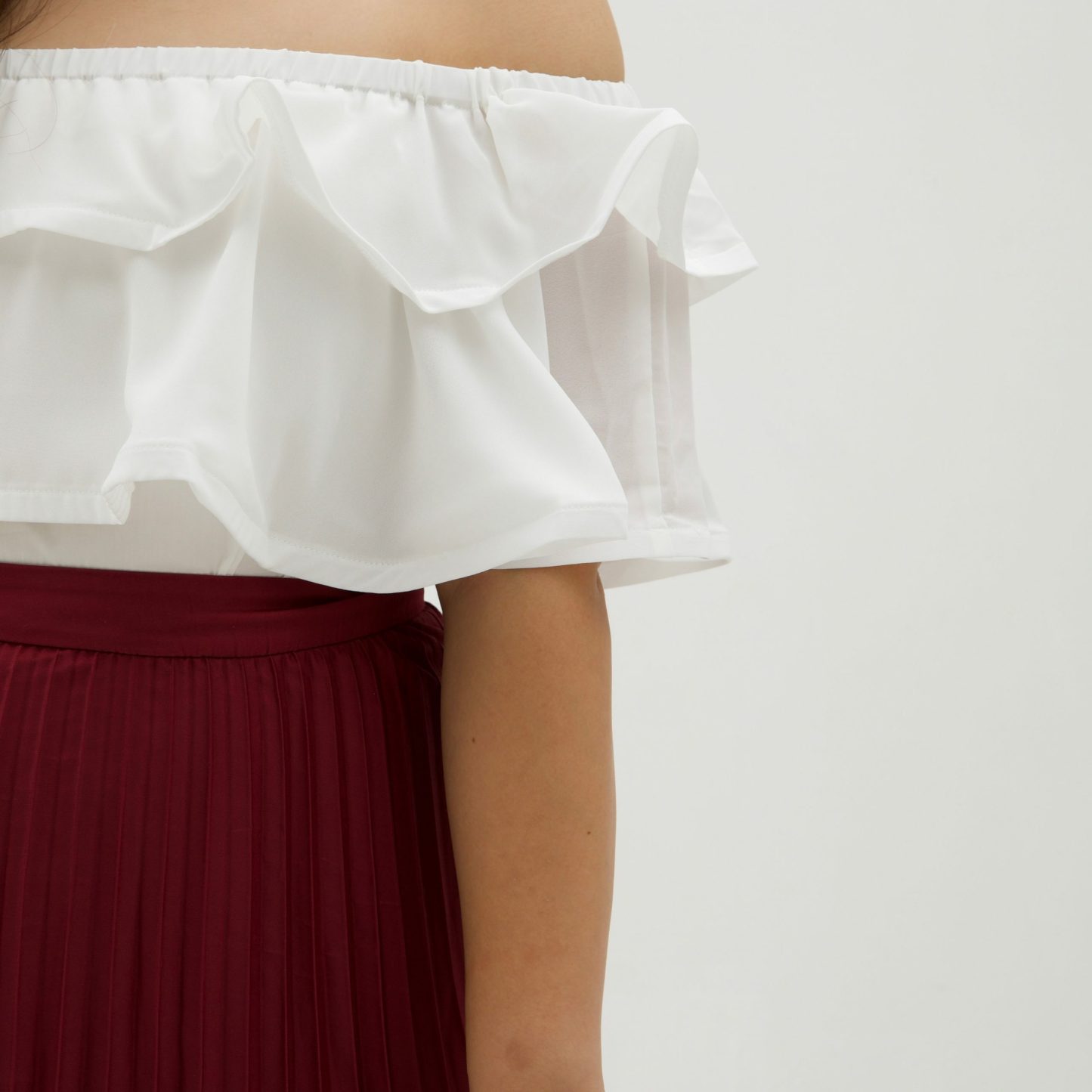 KIRIN WAVES TOP - WHITE-Juneoesque-Plus Size Clothing