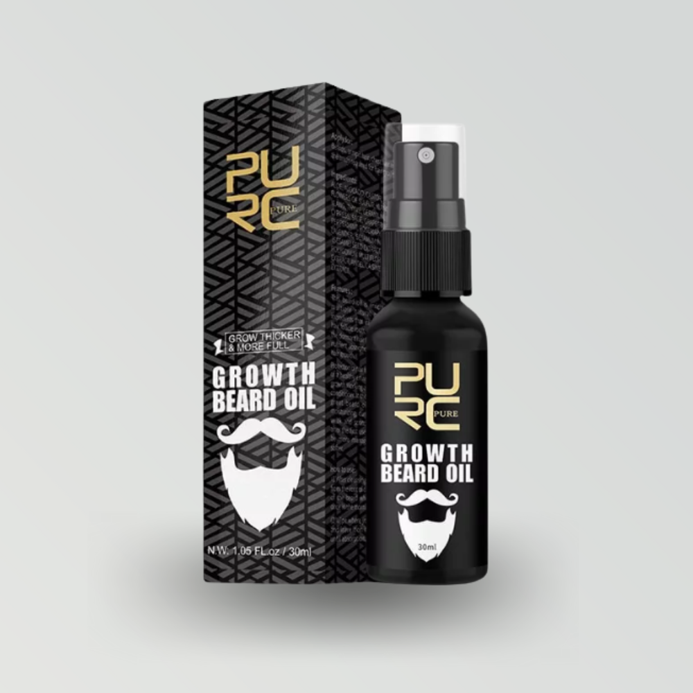 PURC Growth Beard Oil Grow Beard Thicker & More Full Thicken Hair Beard Oil For Men Beard Grooming Treatment Beard Care