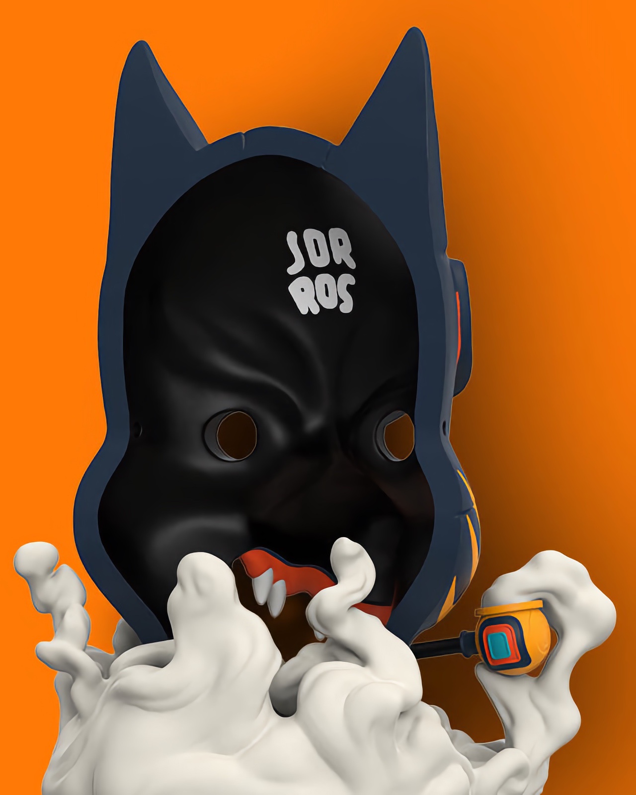 KITSUNE MASK (KURAYAMI EDITION) BY JOR ROS X MIGHTY JAXX