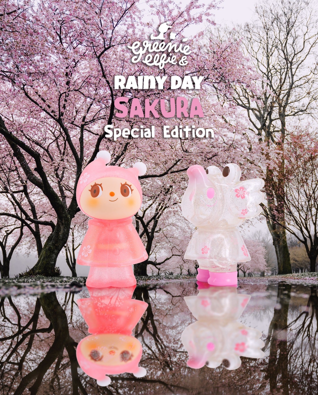 RAINY DAY GREENIE & ELFIE Sakura Edition
