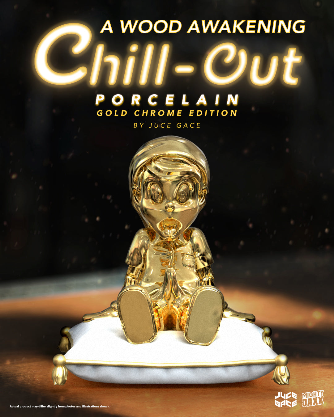 A Wood Awakening Chill-Out: Porcelain (Gold Chrome Edition) by Juce Gace