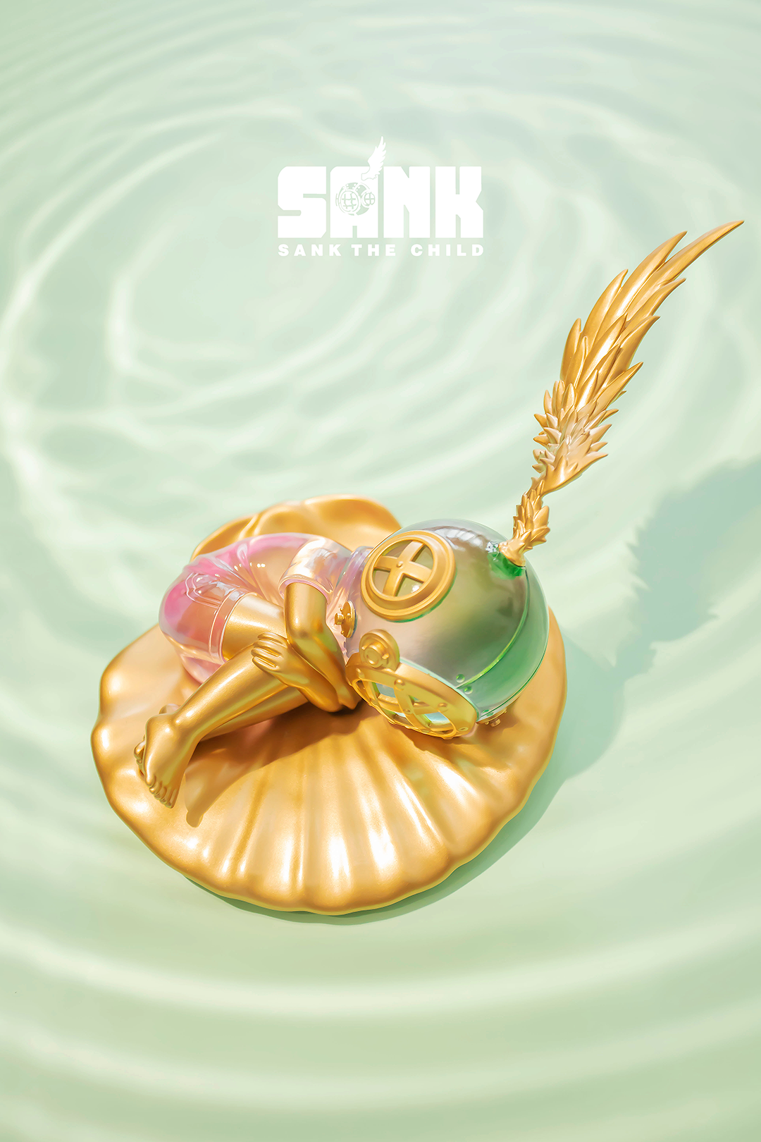 Sank Toys - Turbulent - Spectrum Series - Green & Pink