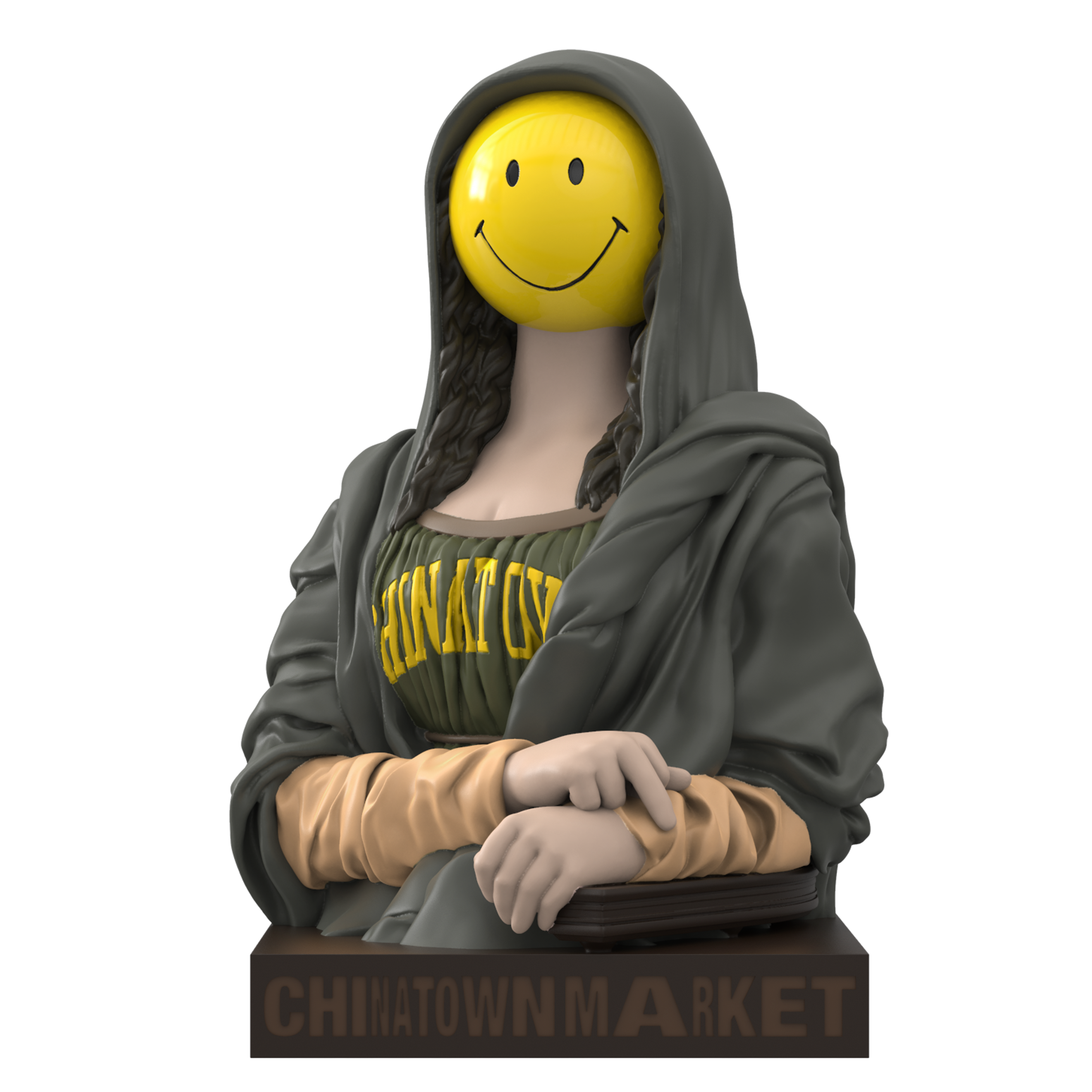 新品 CHINATOWN MARKET SMILEY MONA LISA MightyJaxx: THE CHINATOWN MARKET SMILEY MONA LISA