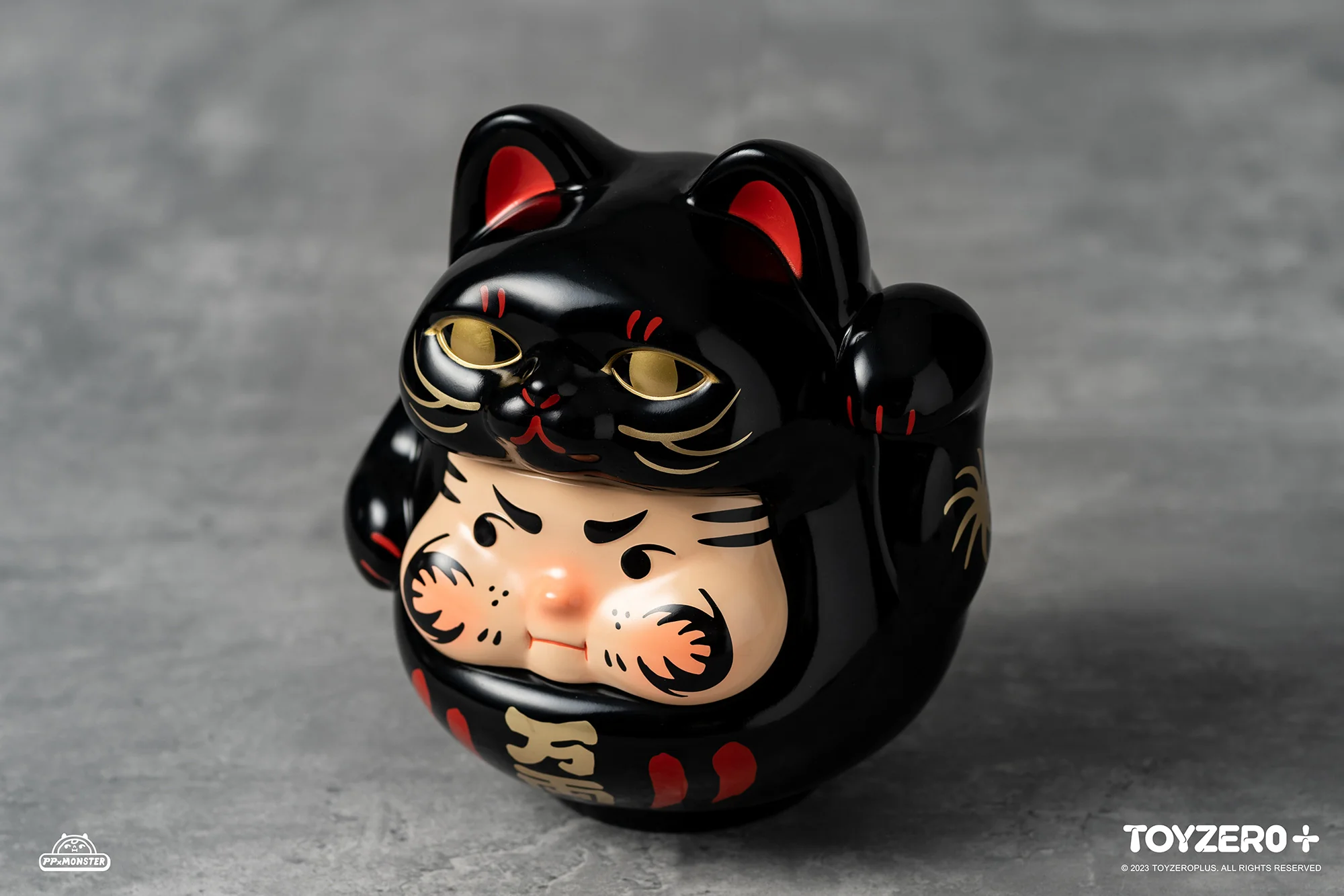 200% PP Lucky Cat Daruma (Black Cat Edition)