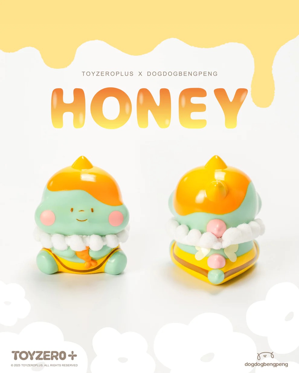 Foodie Dinosaur - Bee Together (Green & Orange)