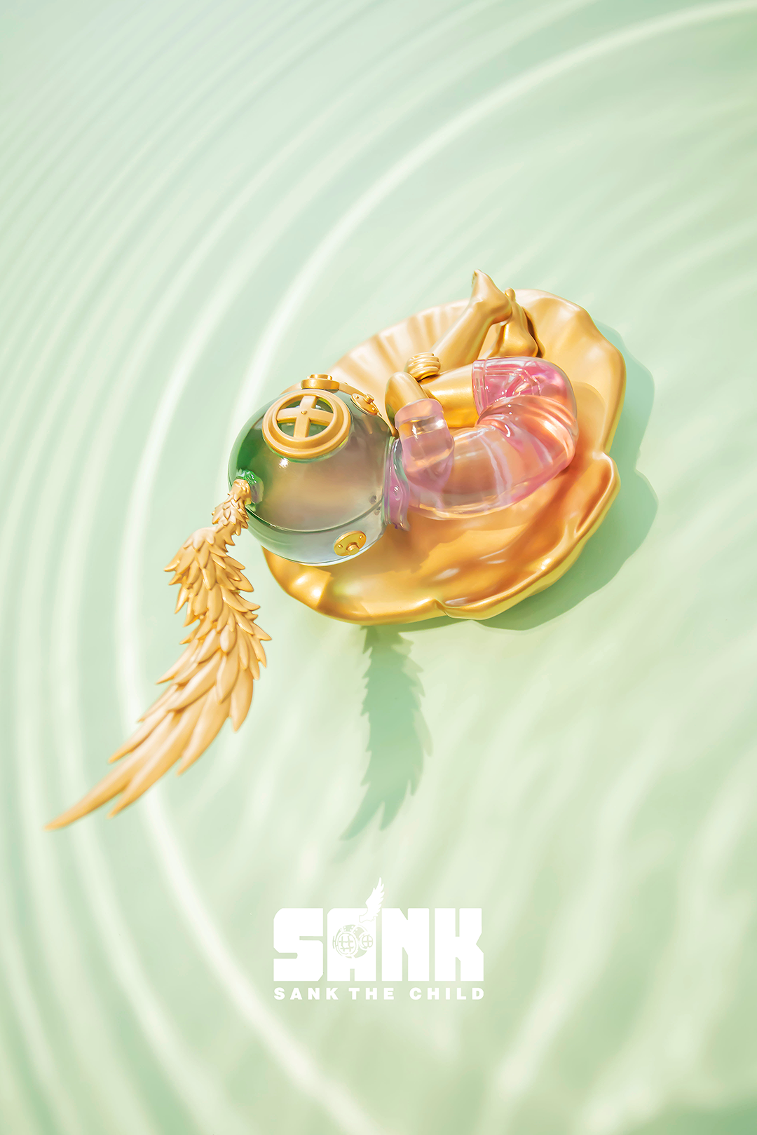 Sank Toys - Turbulent - Spectrum Series - Green & Pink