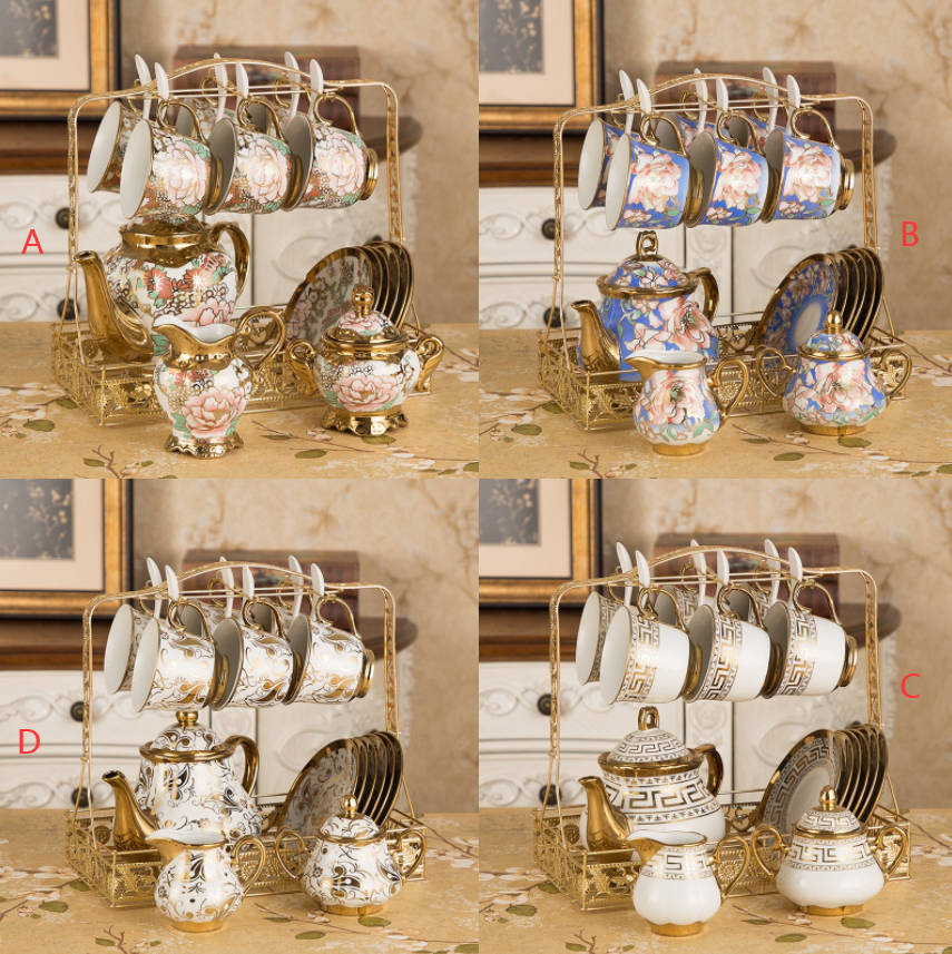 P9119    16 Piece coffee cup set 