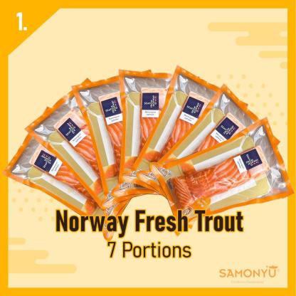 【PREORDER】 Norway Fresh Trout (预定) 挪威新鲜鳟鱼 （+-2KG) (FREE DELIVERY)