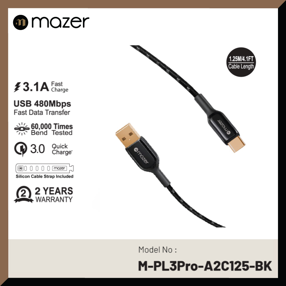 Mazer Infinite.LINK Pro 3 Premium Cable USB-A to USB-C