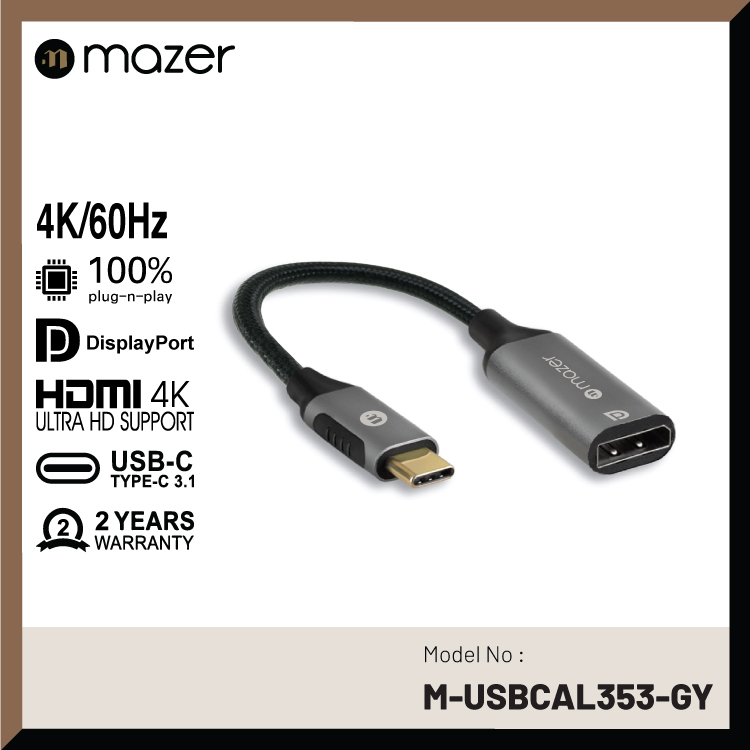 USB-C to 4K/60Hz DisplayPort Adapter