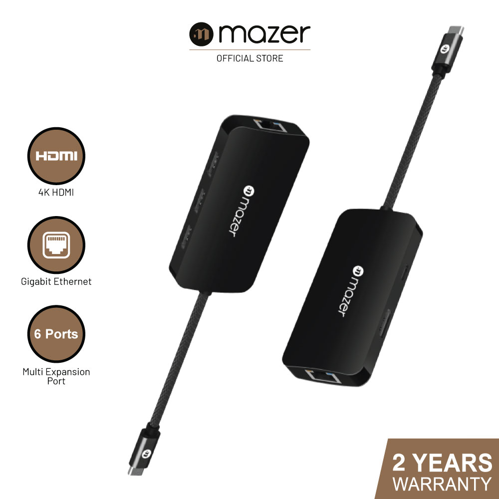 Mazer USB-C Multiport Hub 4060 (6-in-1)