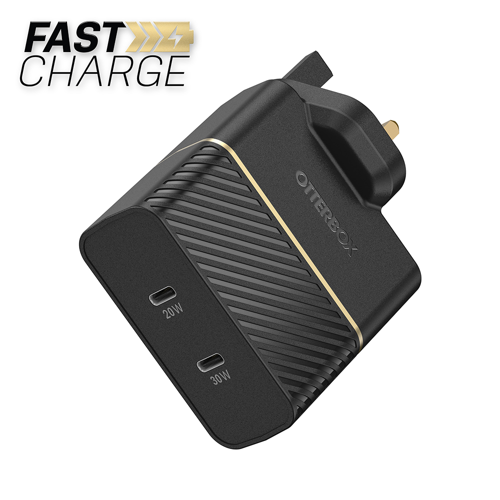 OtterBox USB-C 50W Dual Port Fast Charge Wall Charger