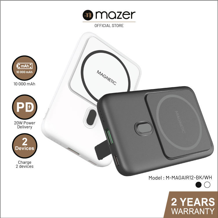 Mazer MagSafe 15W Wireless PD20W Power Bank (10K For MagSafe iPhone)