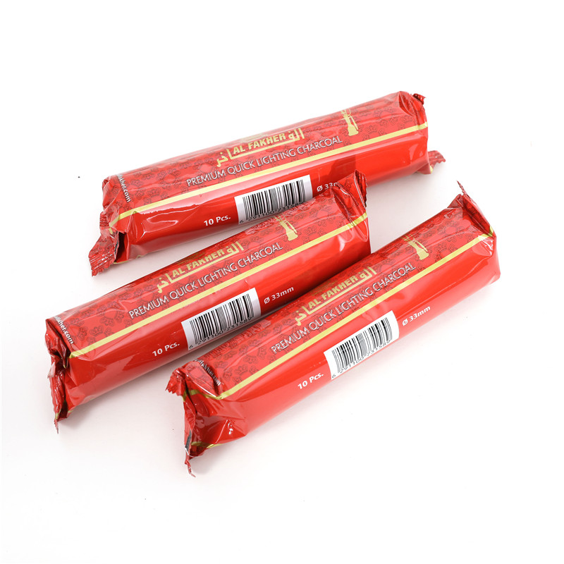 Charcoal 33mm round briquette for incense burning by Al Fakher