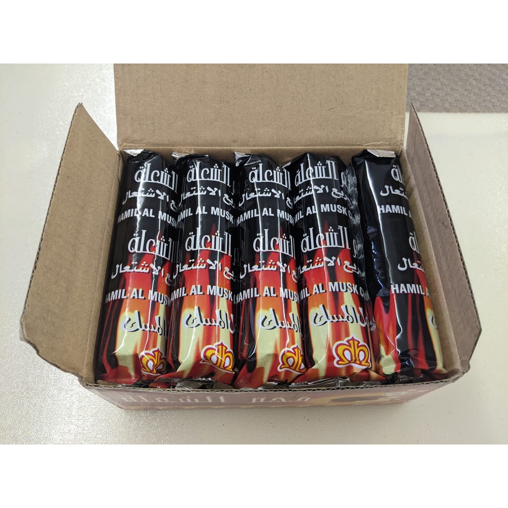 Bukhoor odourless arang black charcoal coal for incense burning (1 Box)