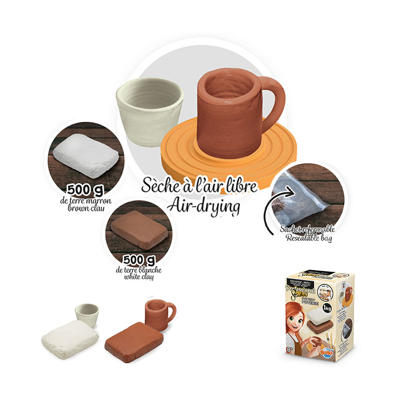 Buki - 5431 - Professional studio - Pottery refill : : Toys