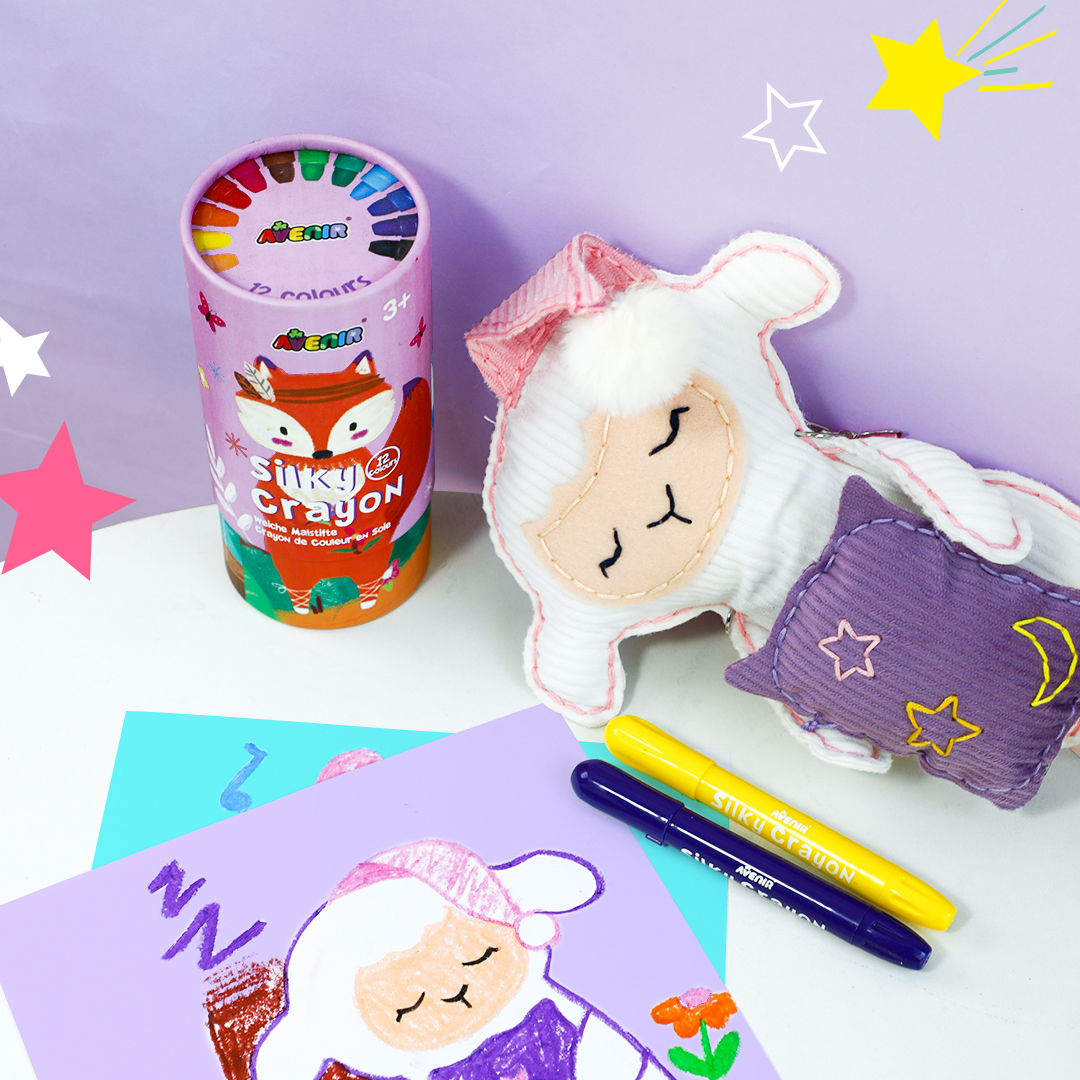 Avenir Animal Sewing Kit For Beginner Kids Arts & Crafts Soft Toy My First Sewing Kit Includes Snoozy Lamb With Fun Shoulder For Learn To