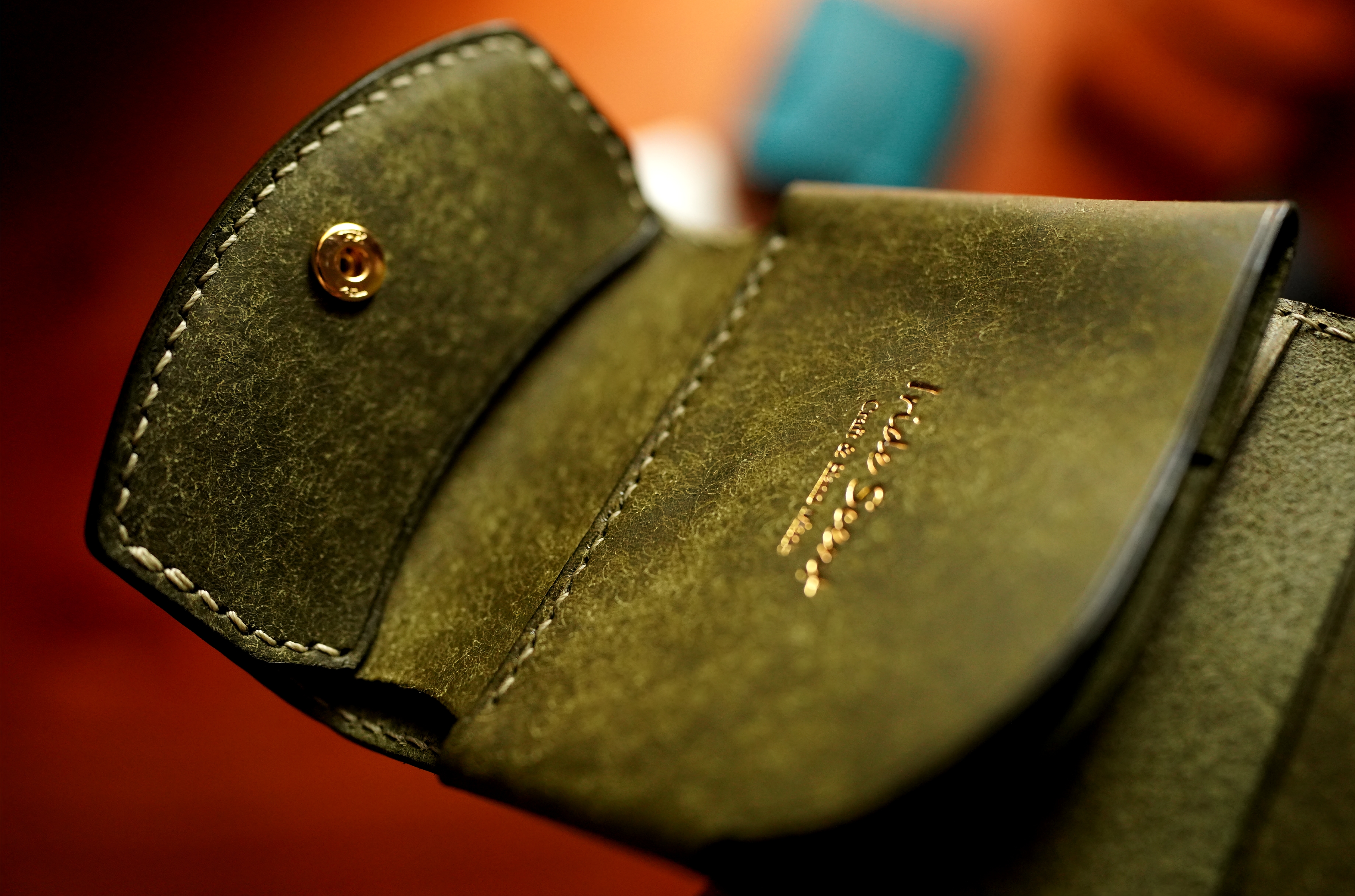 イタリアンレザー「プエブロ」三つ折り ミニ 小さい財布 