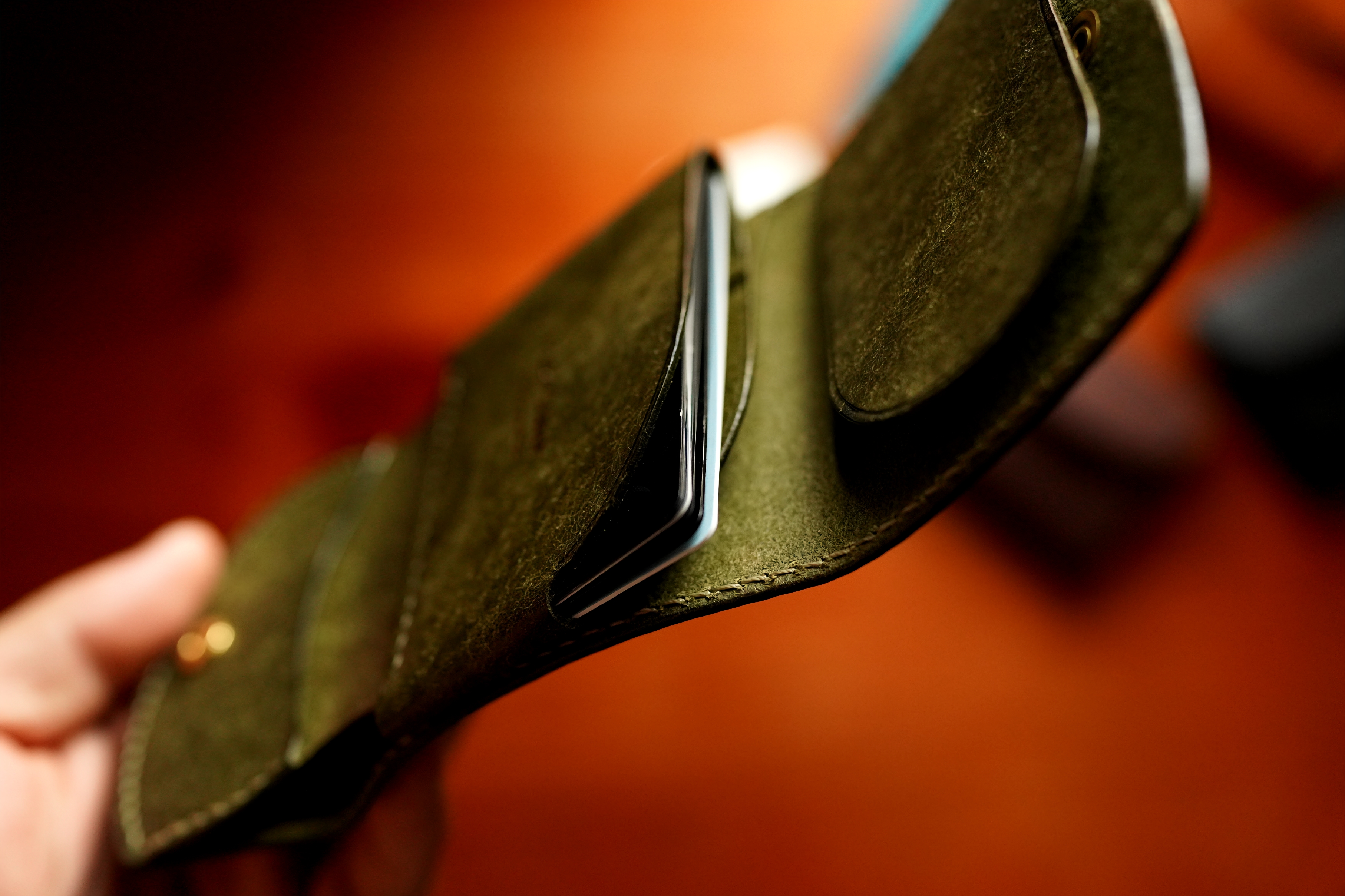 イタリアンレザー「プエブロ」三つ折り ミニ 小さい財布 