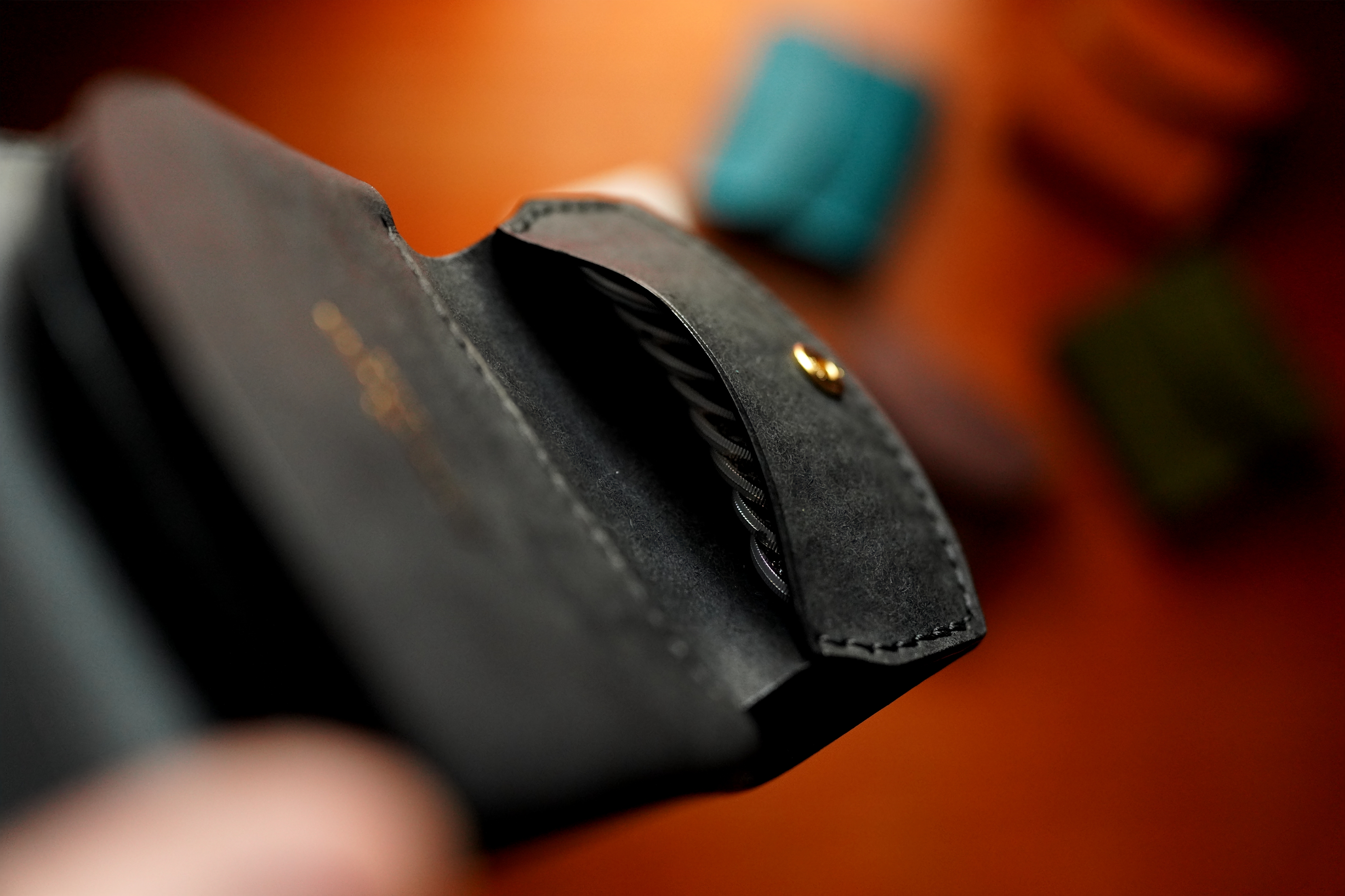 イタリアンレザー「プエブロ」三つ折り ミニ 小さい財布 