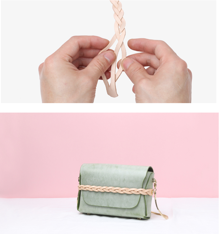 小包を斜めがけにする