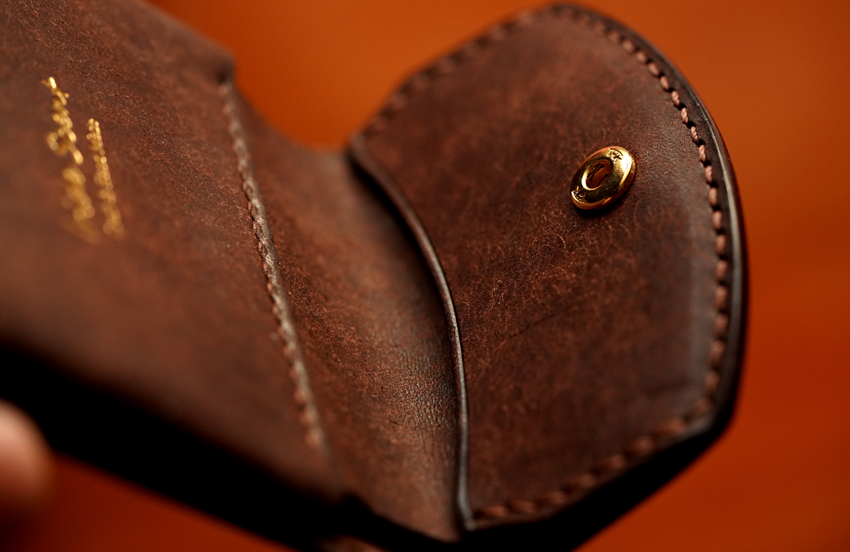 イタリアンレザー「プエブロ」三つ折り ミニ 小さい財布 