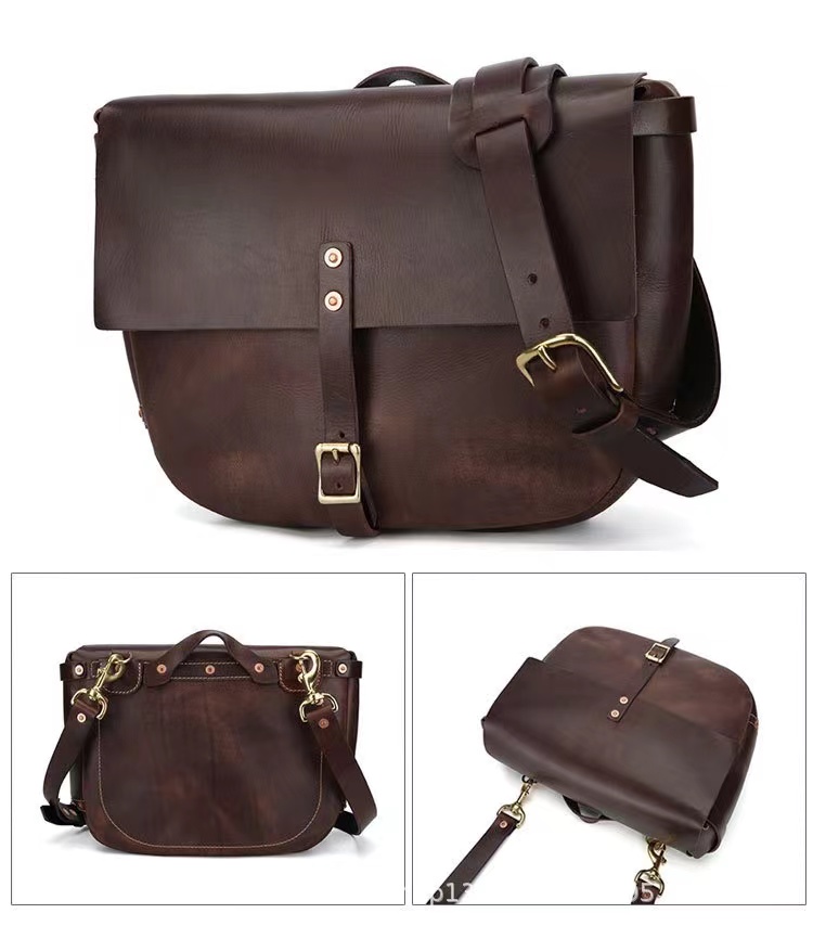 イタリアスモールレザーのワンショルダーバッグ