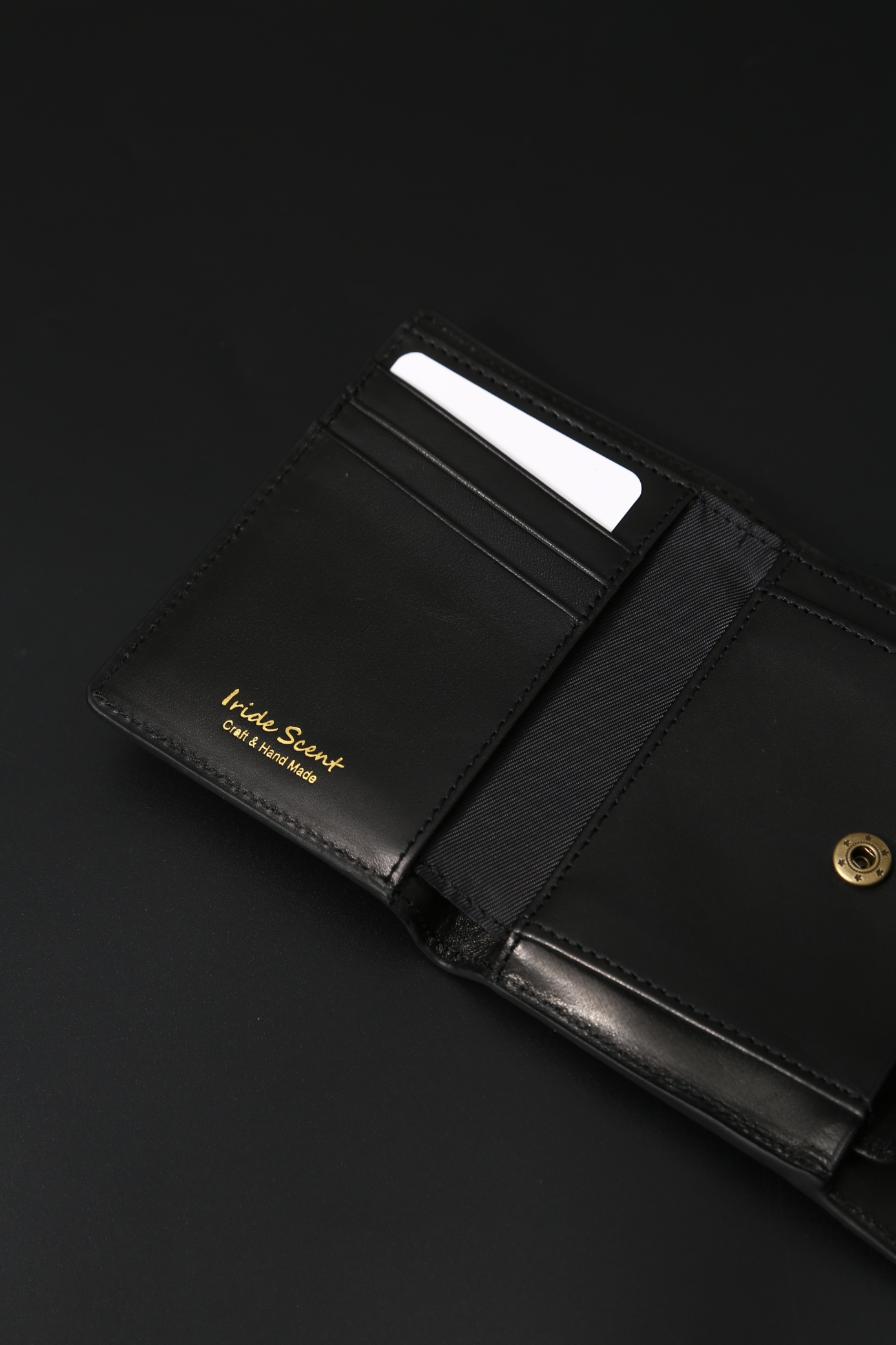 イタリアンレザー 三つ折り 小さい 財布 