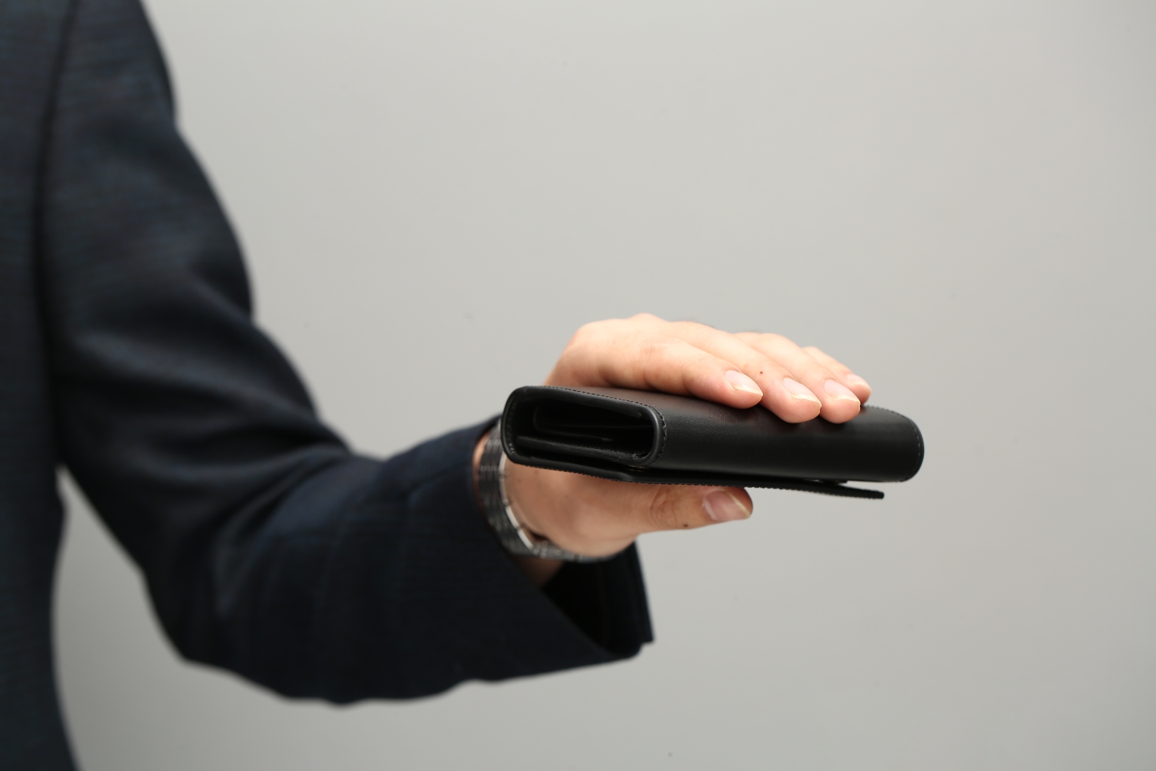 イタリアンレザー 三つ折り 小さい 財布 