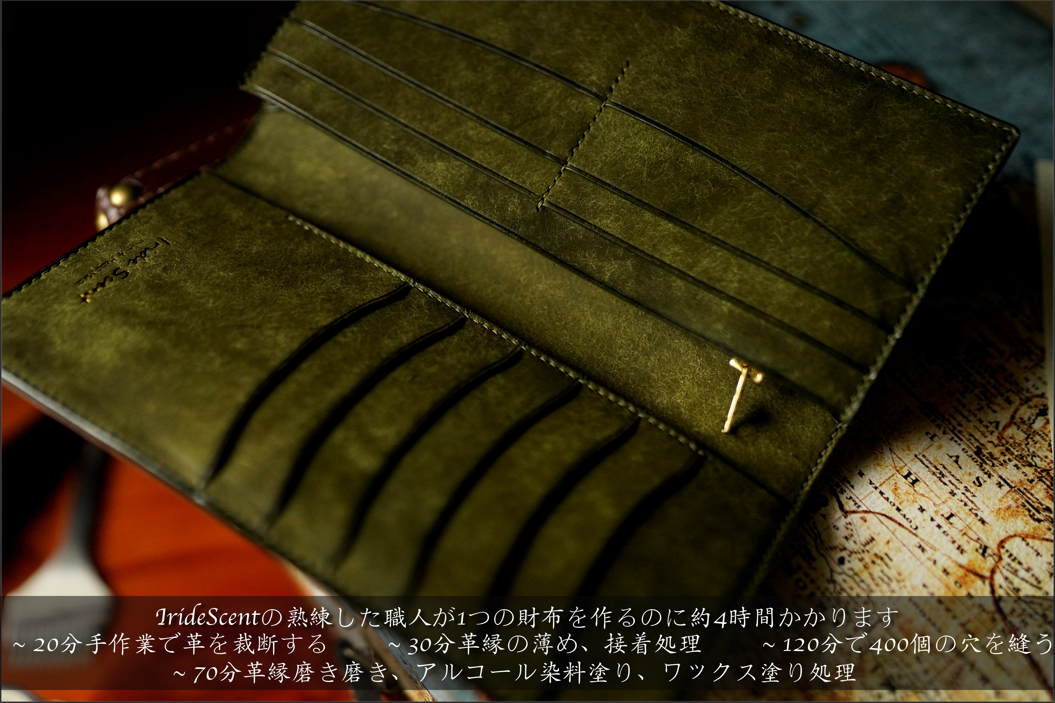 財布 メンズ 長財布 二つ折り