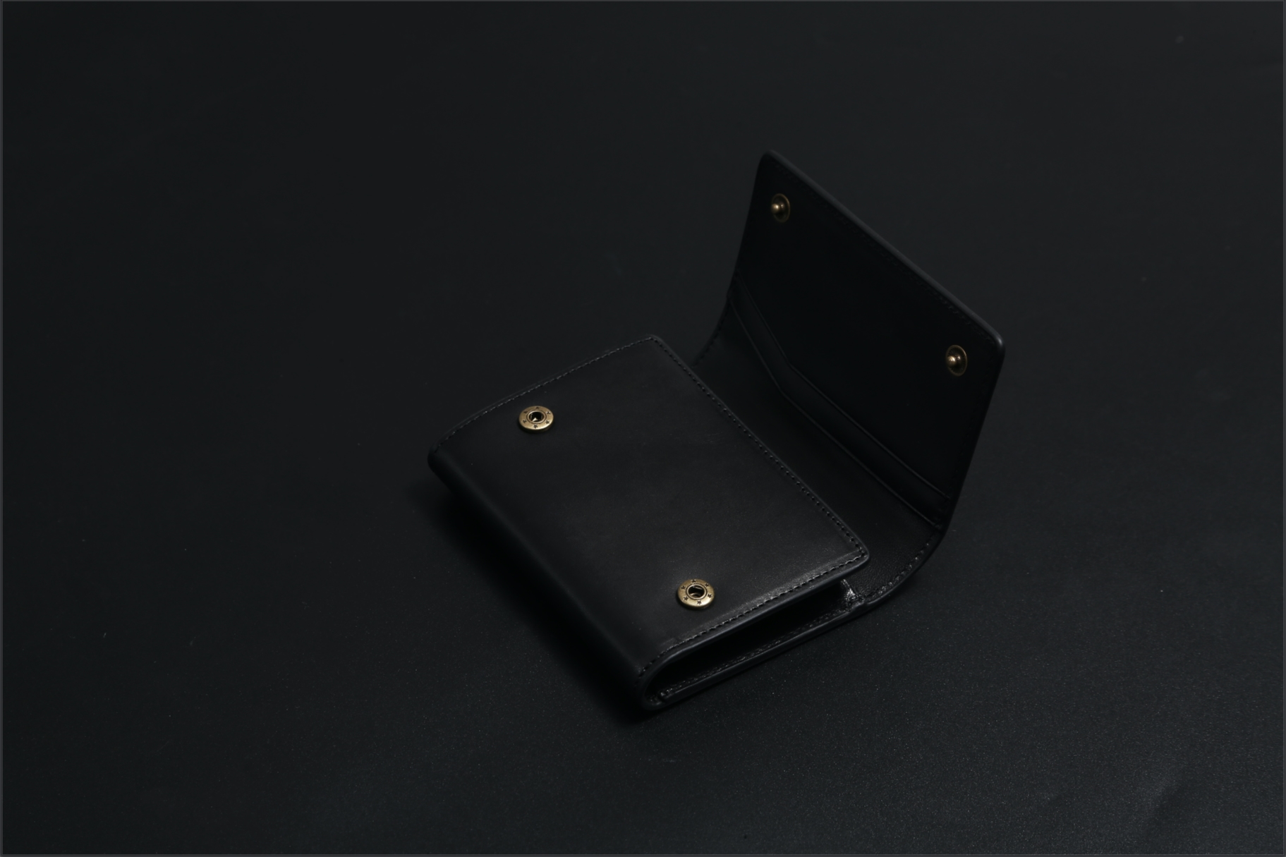 イタリアンレザー 三つ折り 小さい 財布 