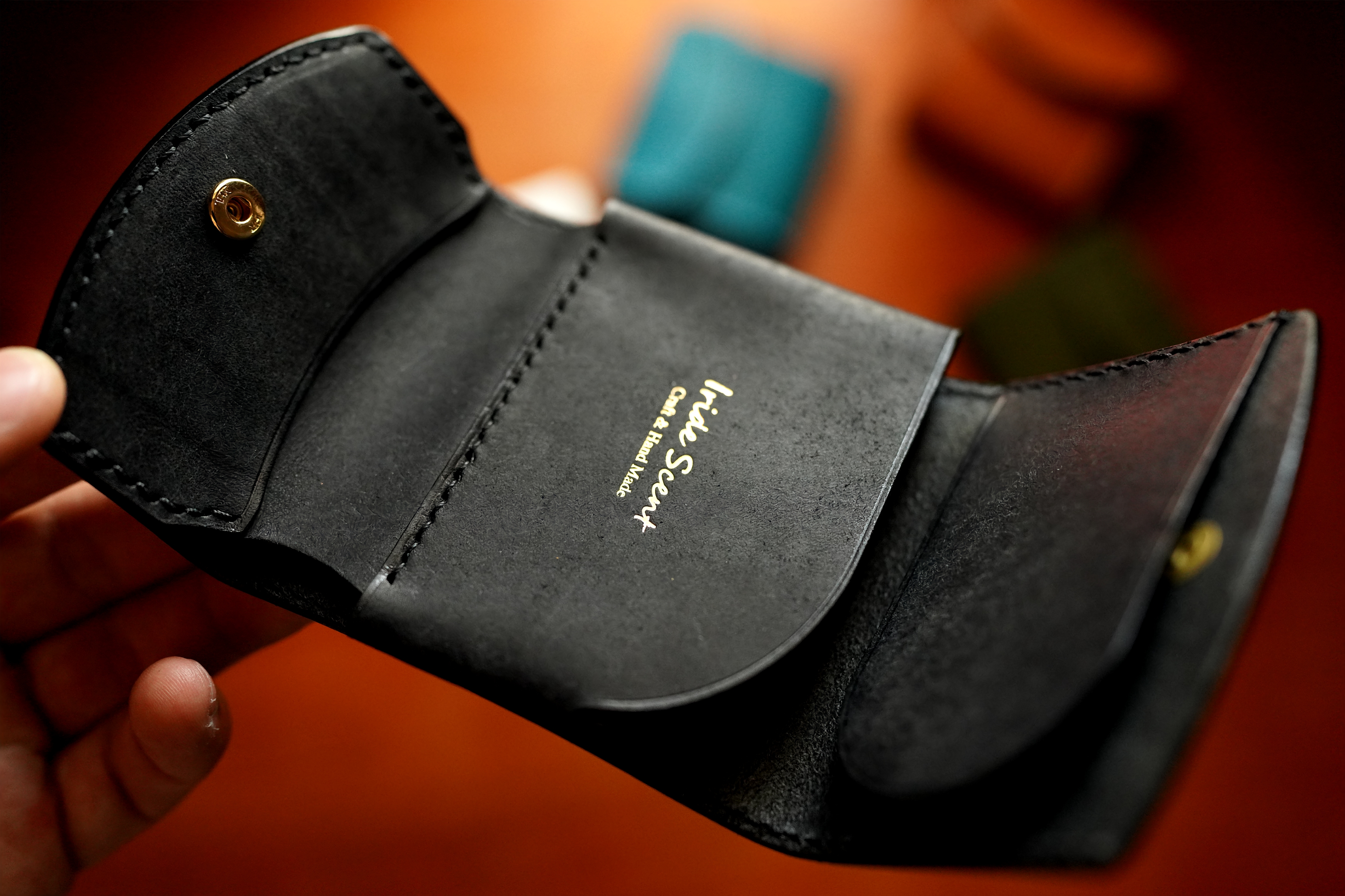 イタリアンレザー「プエブロ」三つ折り ミニ 小さい財布 