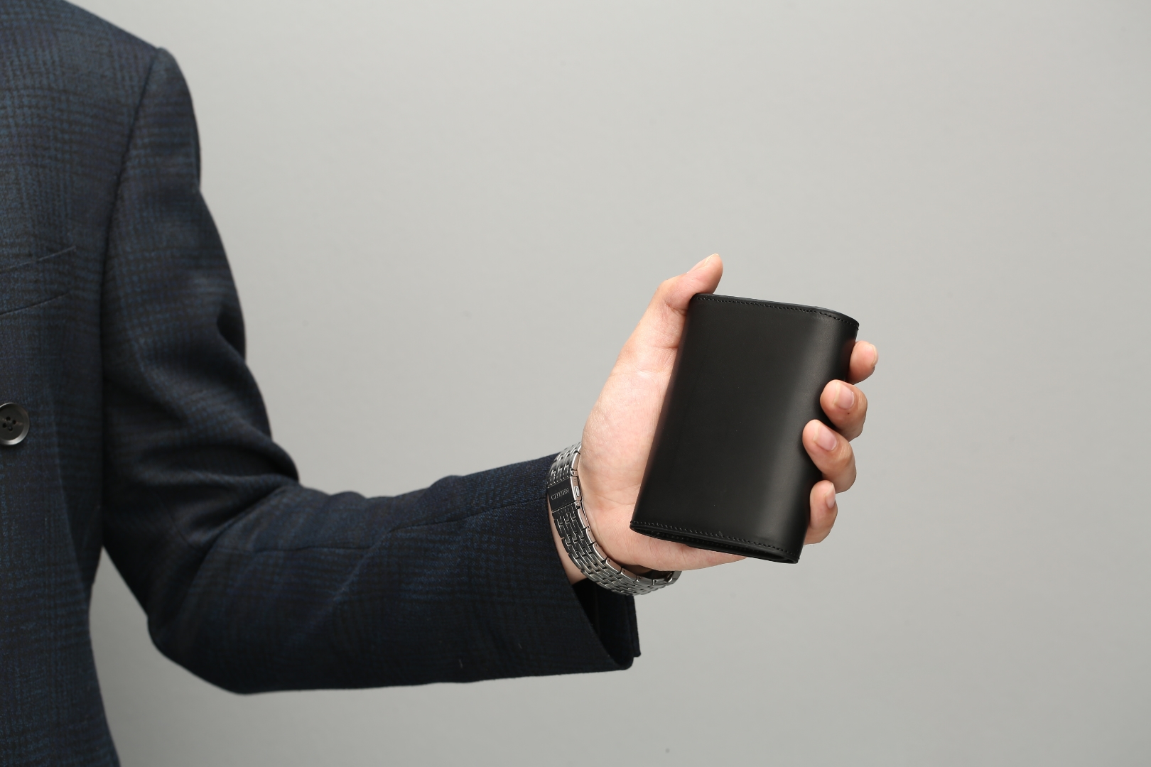 イタリアンレザー 三つ折り 小さい 財布 