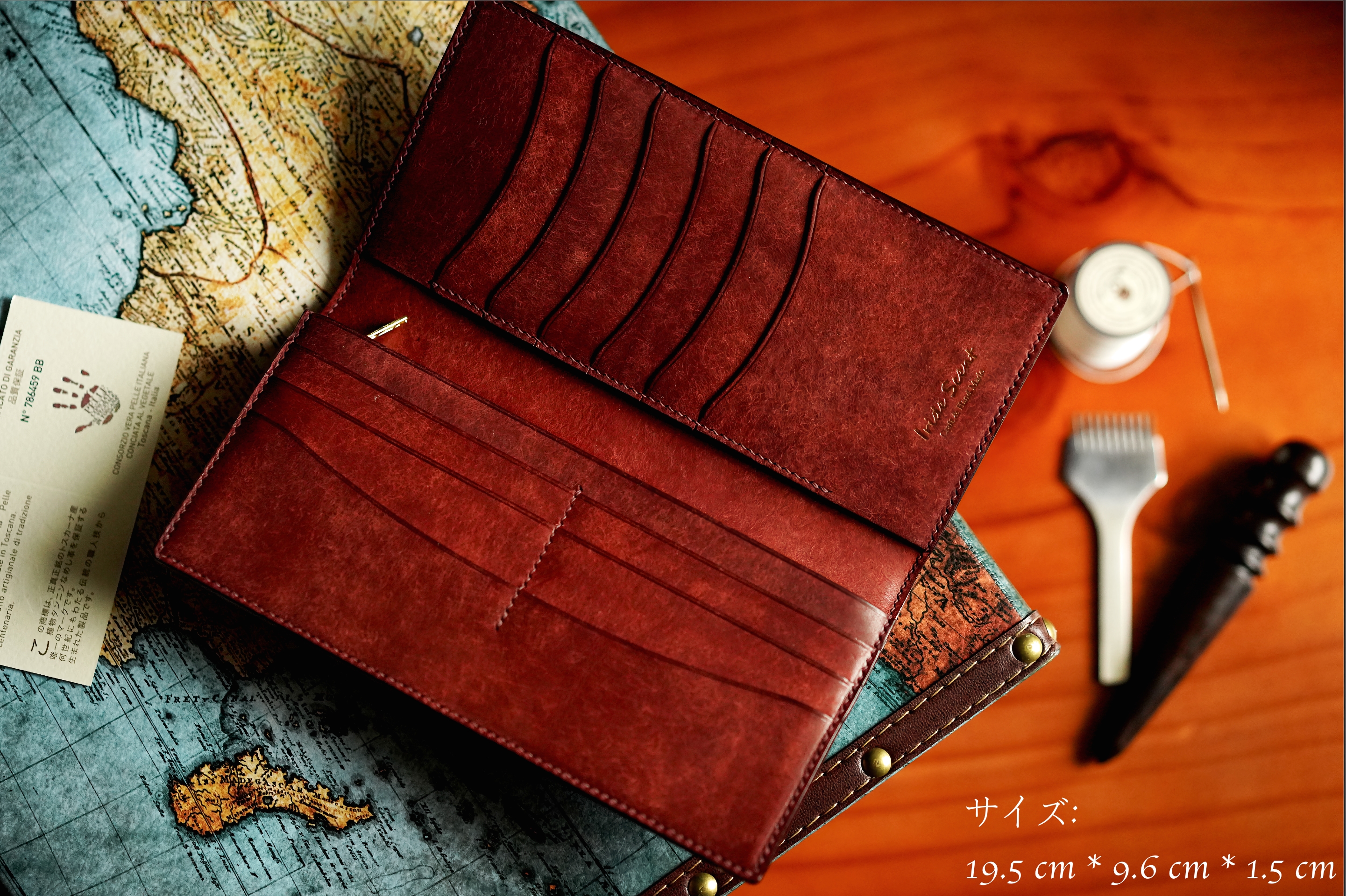 財布 メンズ 長財布 二つ折り