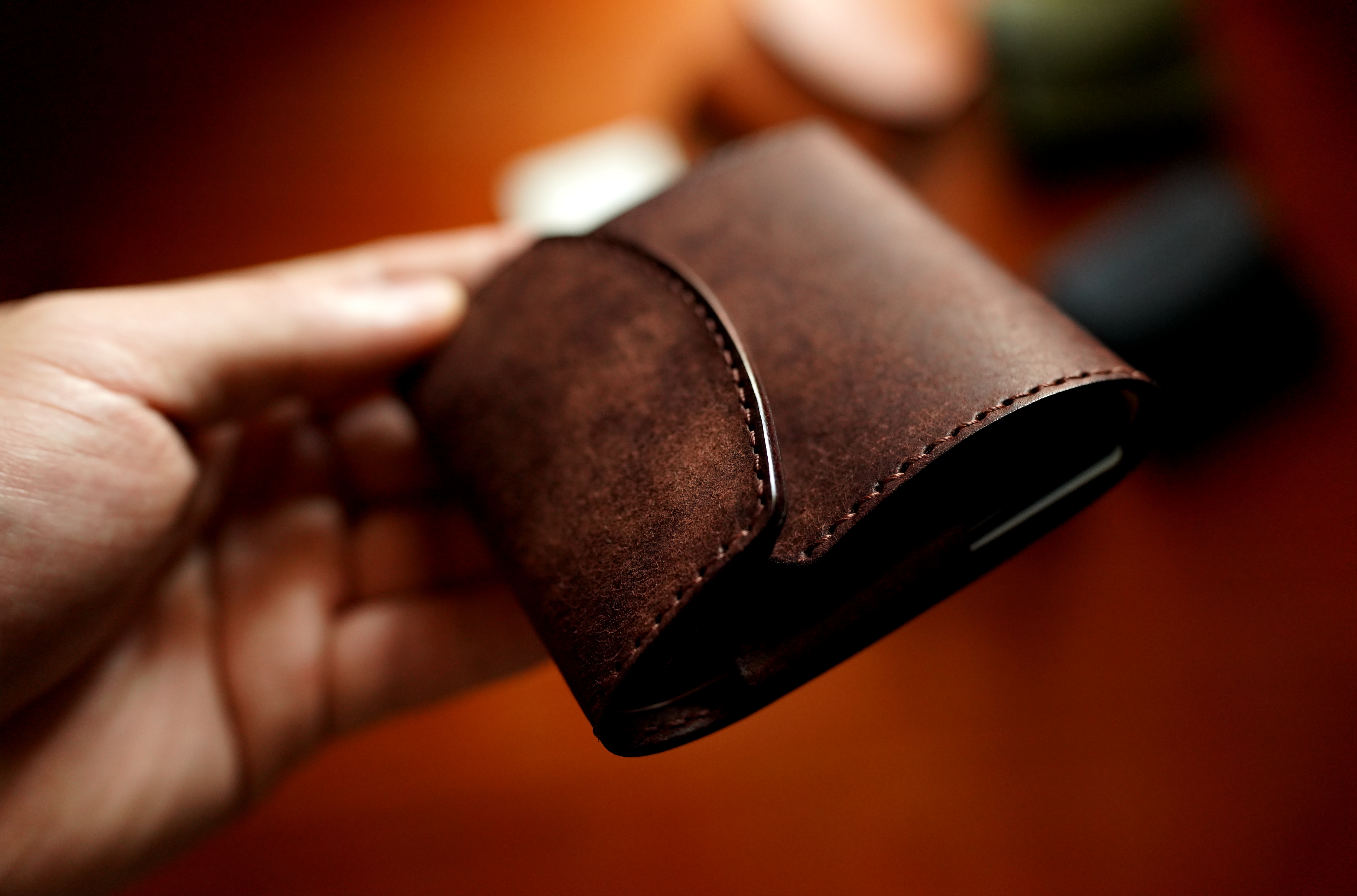 イタリアンレザー「プエブロ」三つ折り ミニ 小さい財布 